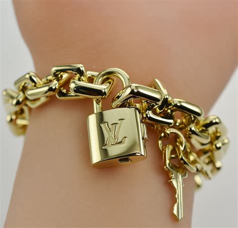 louis vuitton gold charm bracelet